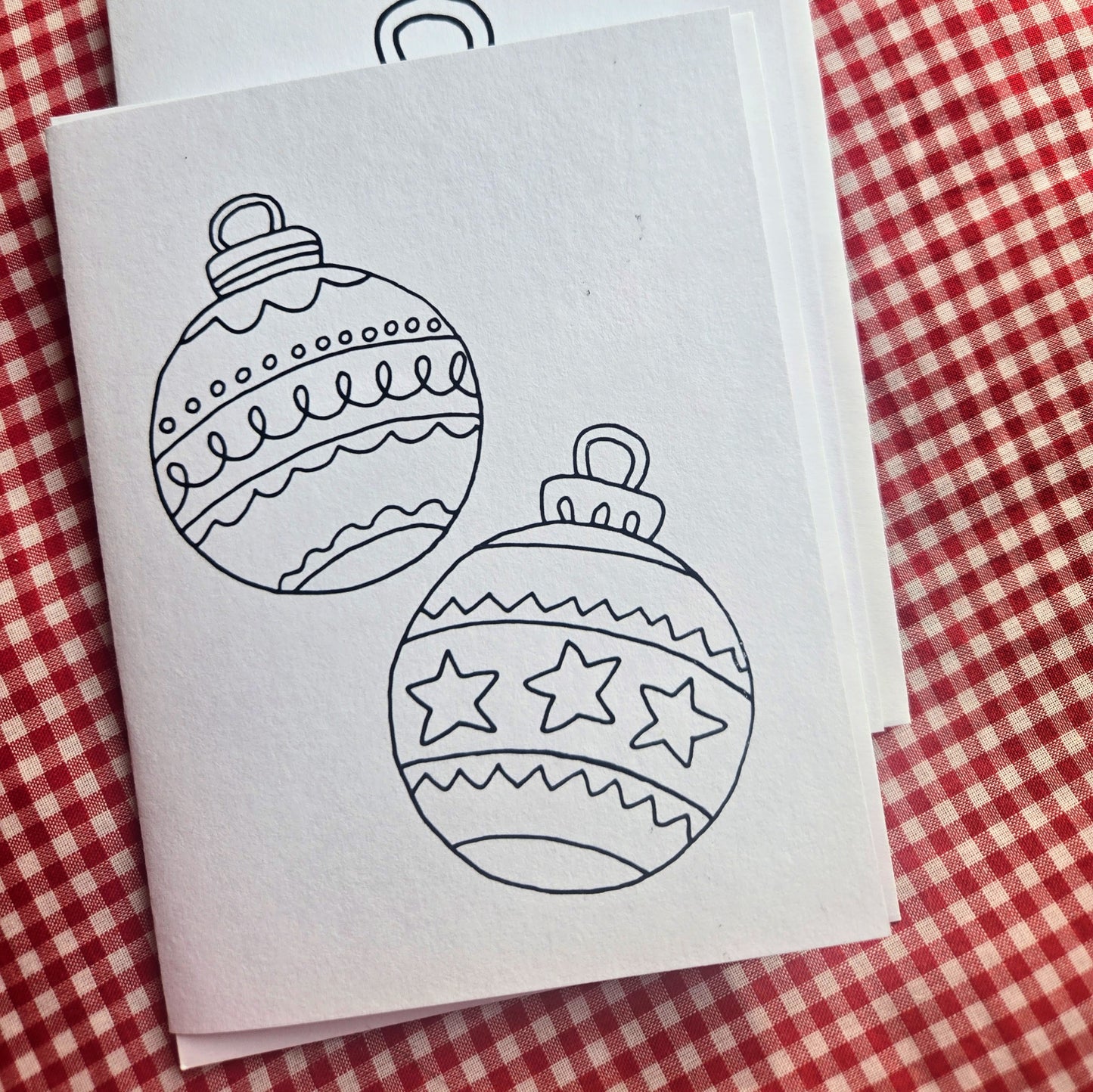 4 Christmas Cards to Colour