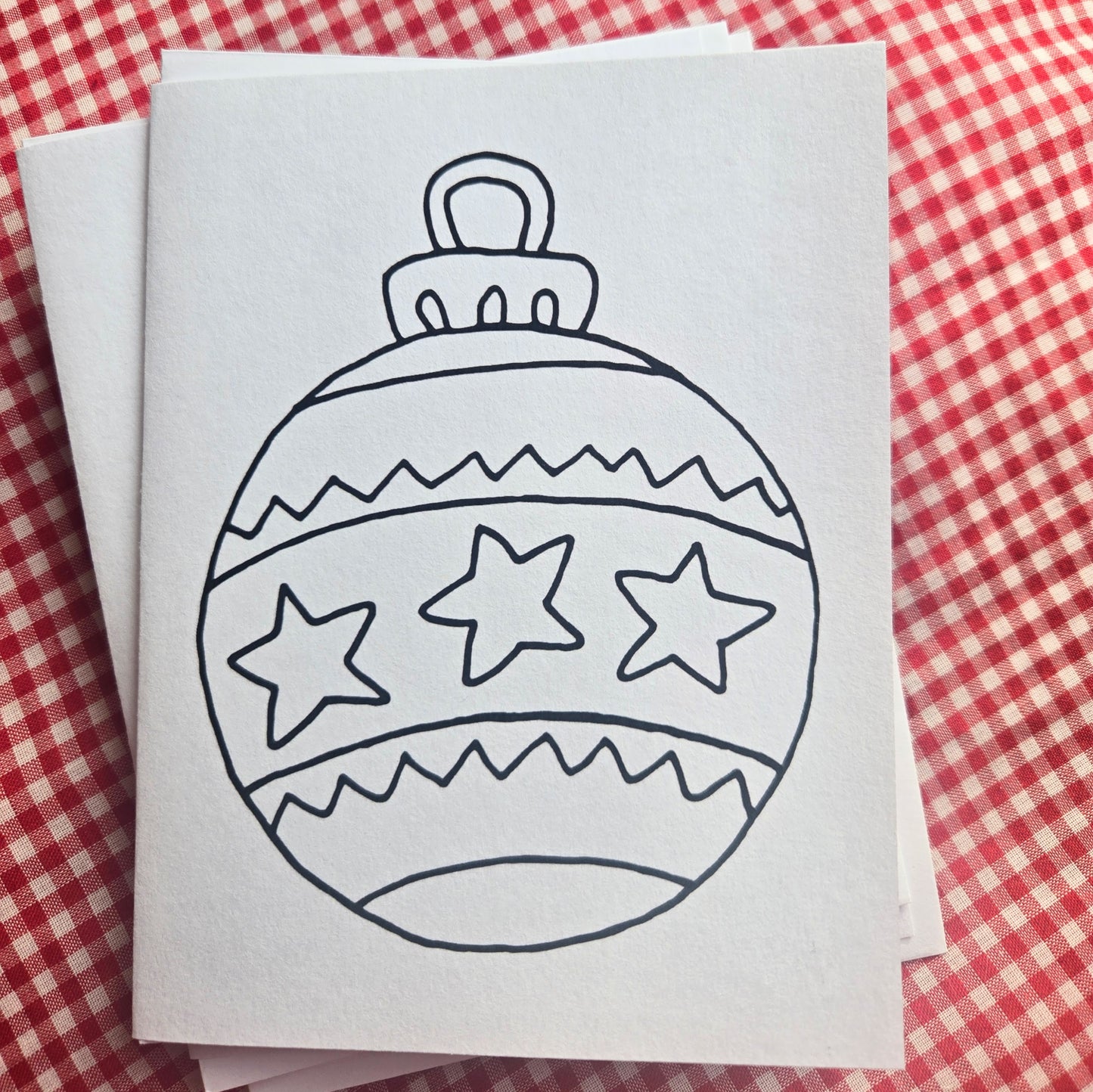 4 Christmas Cards to Colour