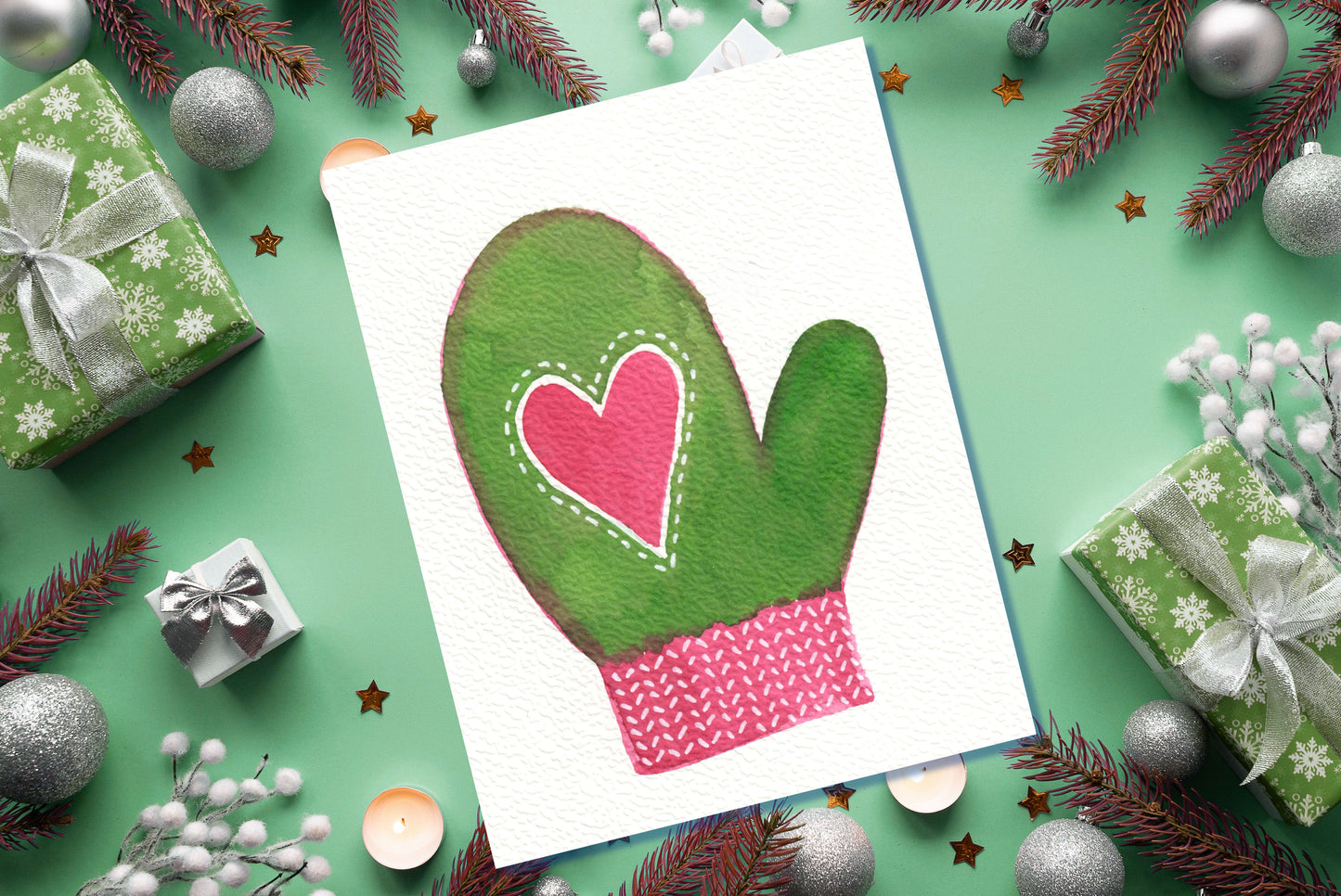 Watercolour Christmas Cards - 3 Styles