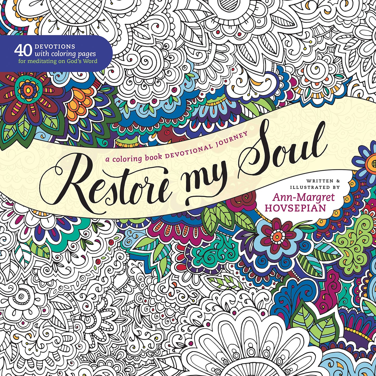 Restore My Soul - devotional colouring book
