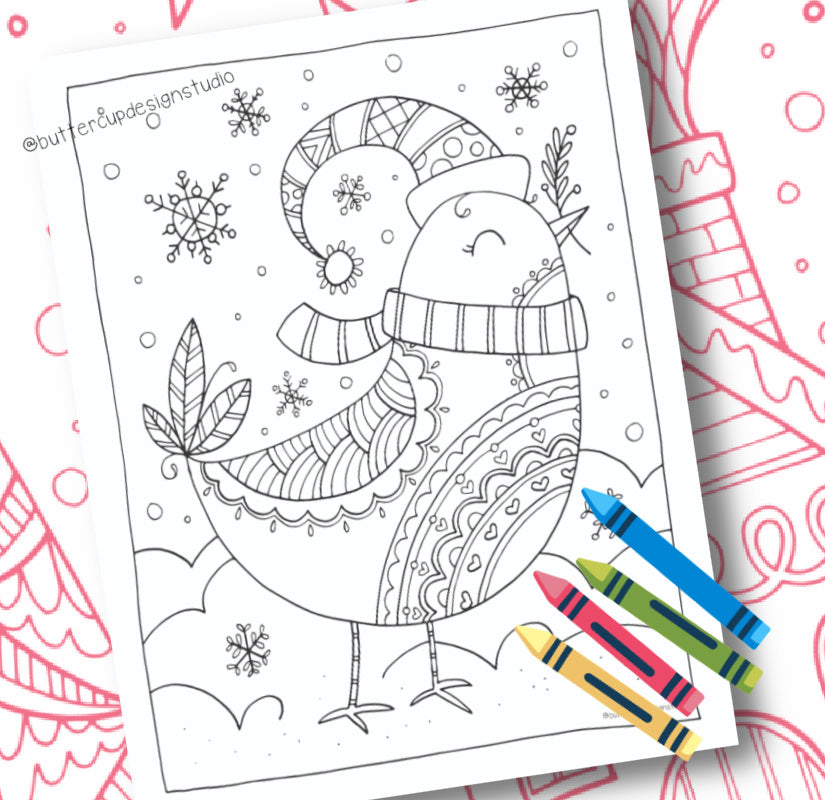 Christmas Colouring Page Pack